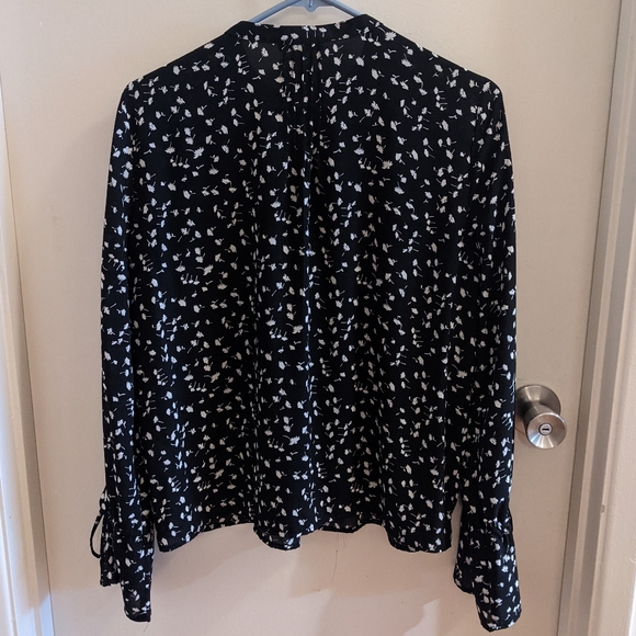 J.Crew Floral Wrist Tie Blouse - Picture 3 of 7